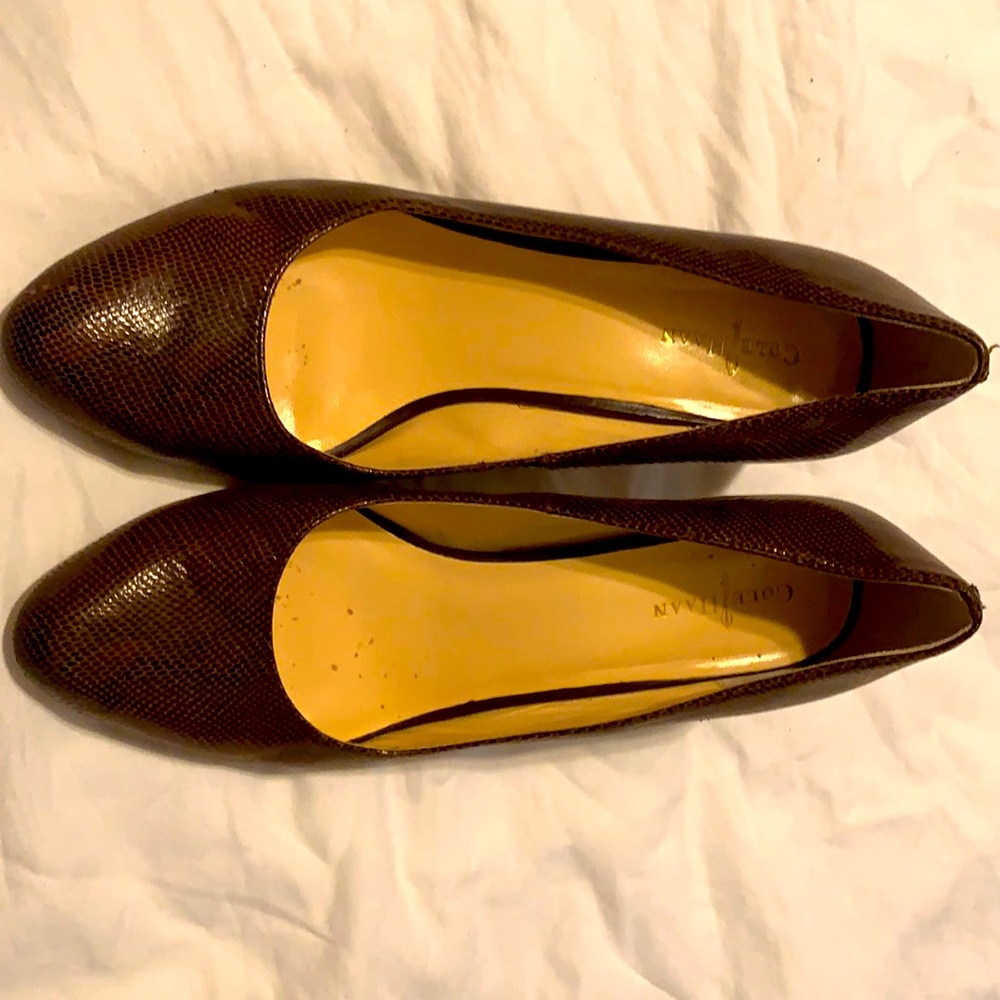Cole Haan Dark Brown Leather Pumps